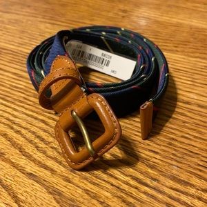 Brooks Brothers silk/leather woman’s belt Medium